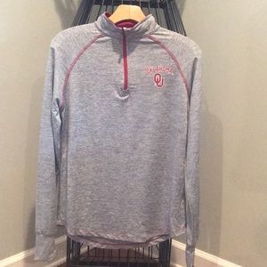 Women’s Oklahoma Sooners Grey Quarter Half ZIP